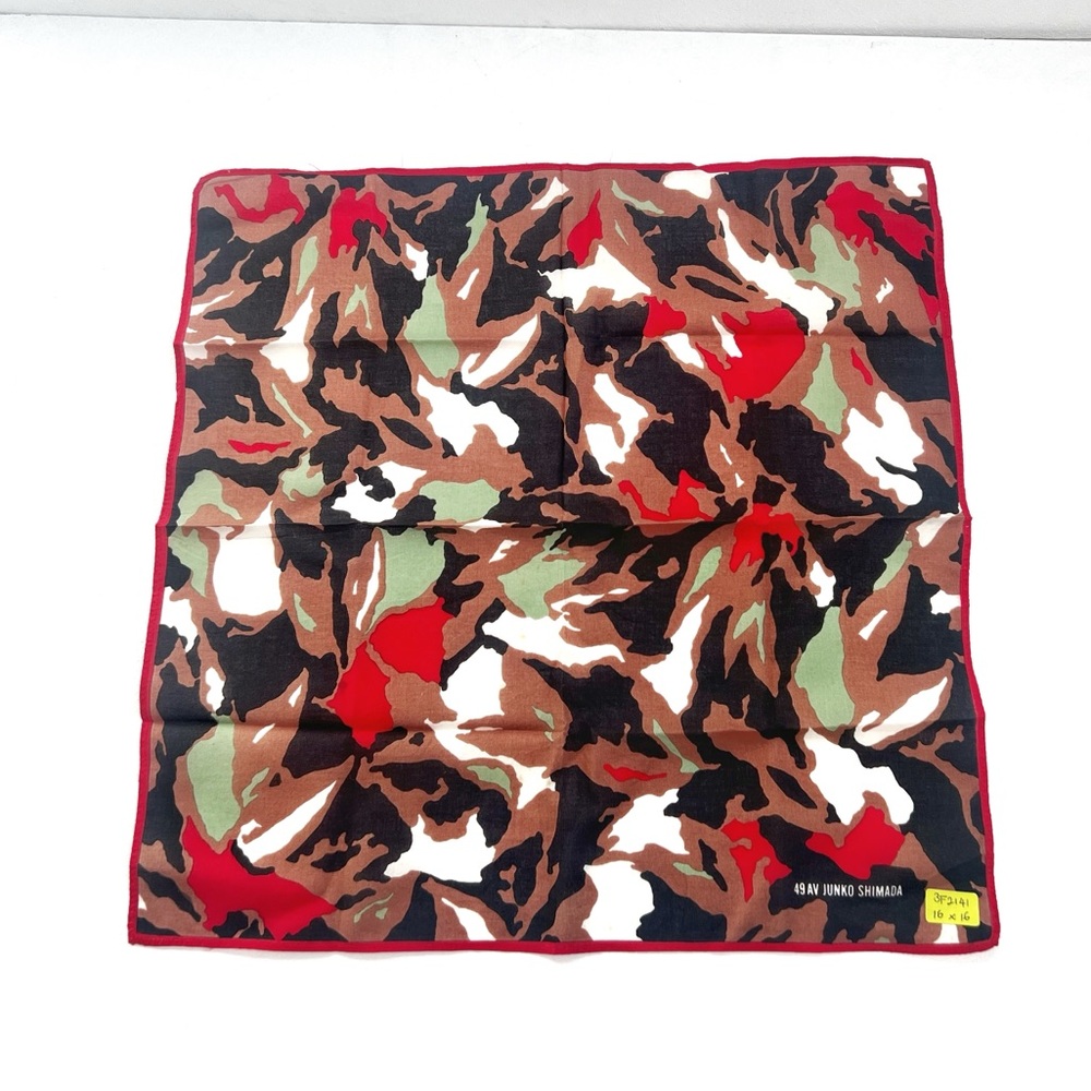Junko Shimada 49 Av | Camo Square Scarf/ Handkerchief